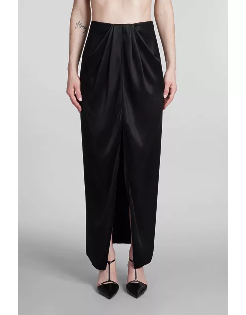 Giorgio Armani Skirt In Black Silk