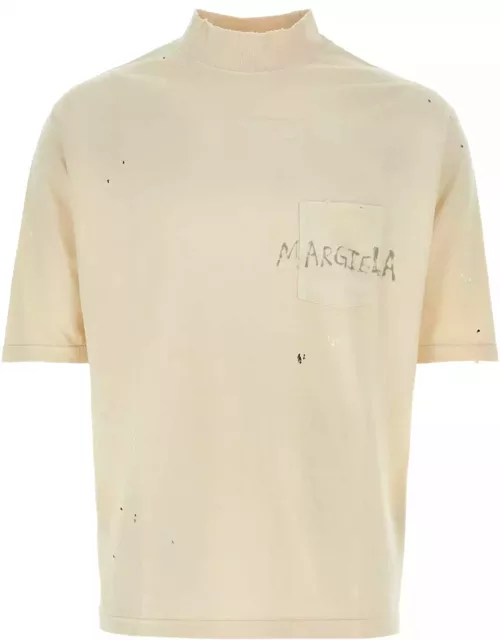 Maison Margiela Ivory Cotton T-shirt
