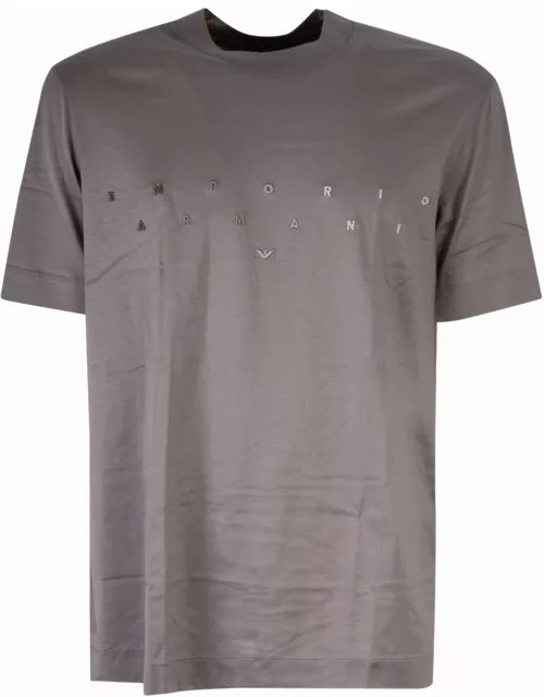 T-shirt Emporio Armani In Lyocell E Cotone Disponibile Store Scafati