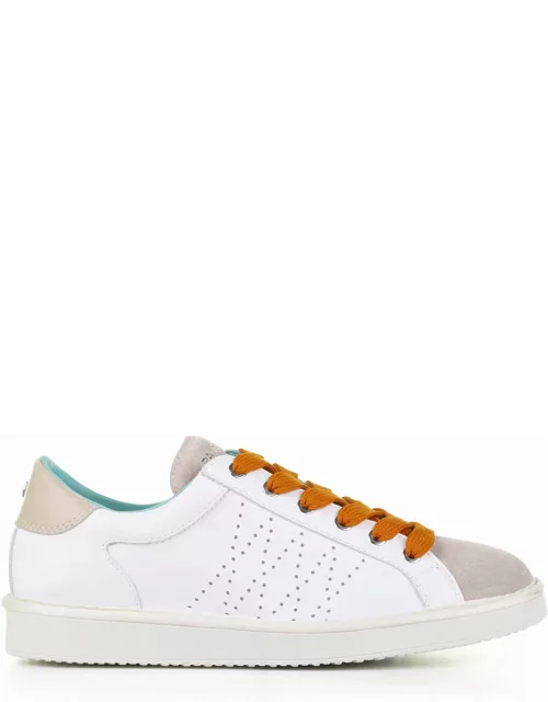 Panchic Sneaker In Beige Leather And Hee
