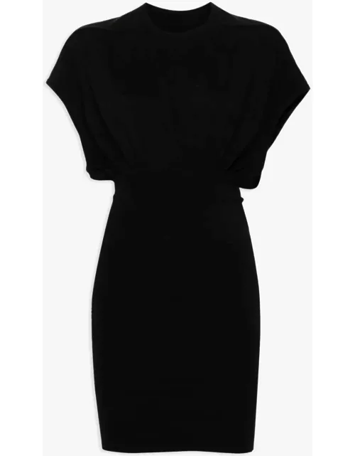 DRKSHDW Cinched Sl Tommy Mini Dress Black cotton short sleveless dress - Cinched SL Tommy Mini Dres