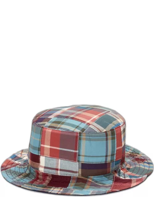 JoS. A. Bank Men's Reversible Madras Bucket Hat, Multi, Mediu