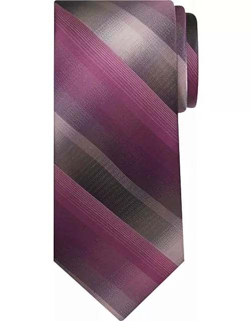 Pronto Uomo Big & Tall Men's Ombre Plaid Tie Purple