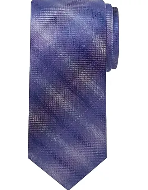 Pronto Uomo Men's Ombre Plaid Tie Purple