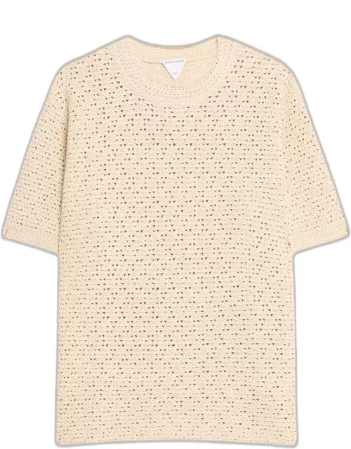 Men's Paper Textured Knit T-Shirt