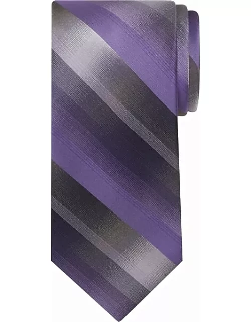 Pronto Uomo Men's Ombre Plaid Tie Purple
