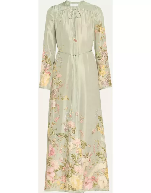 Waverly Floral Billow Maxi Dres