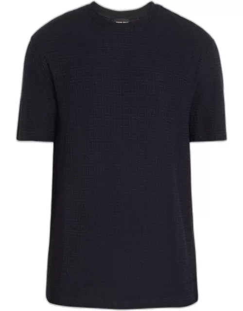 Men's Textured Geometric T-Shirt