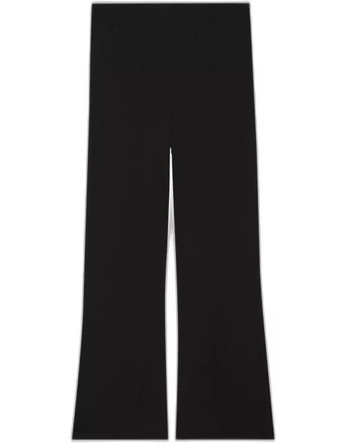 Compact Crepe Cropped Flare Pant
