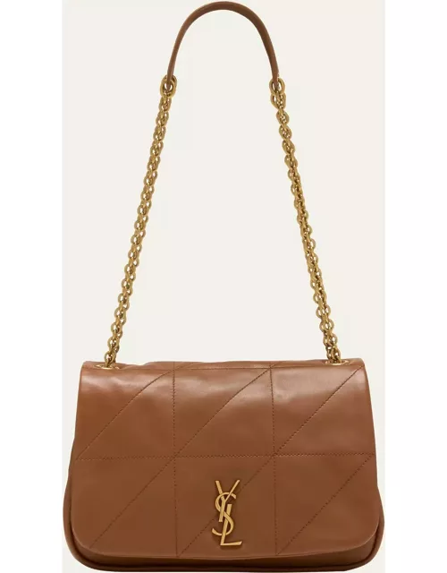Jamie 4.3 Small YSL Shoulder Bag in Quilted Smooth Leather