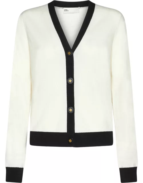 Tory Burch Cardigan With Contrasting Finish
