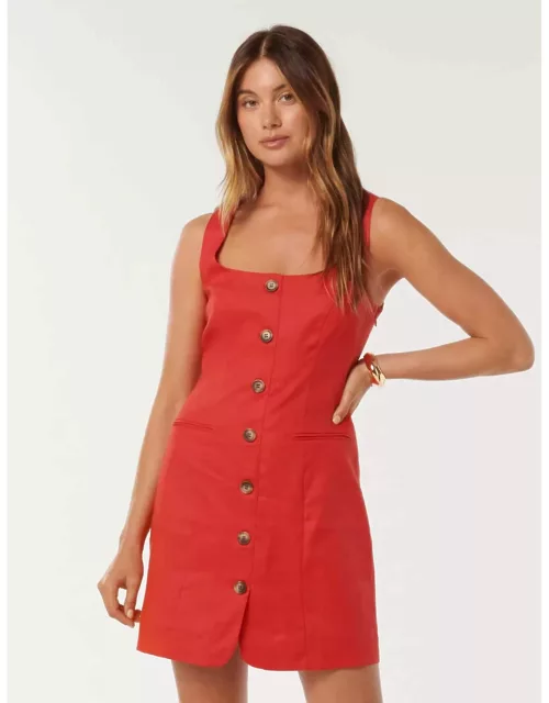 Forever New Women's Caprice Scoop-Neck Mini Dress in Cherry Tomato