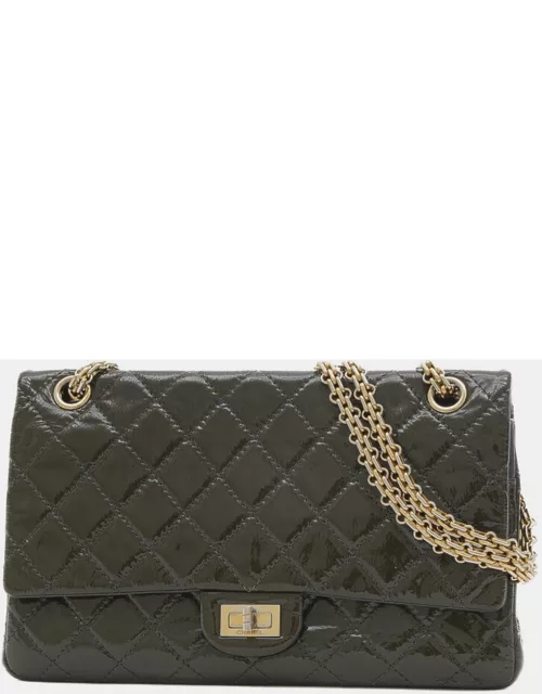 Chanel Grey Patent Leather Reissue Shoulder Bag