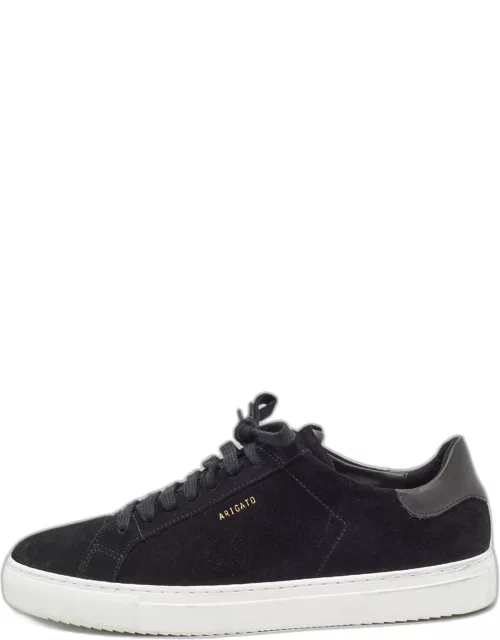 Axel Arigato Black Suede and Leather Low Top Sneaker