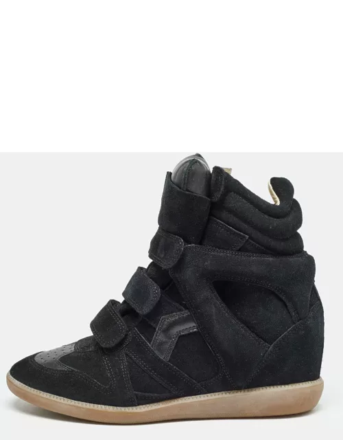 Isabel Marant Black Suede and Leather Bekett Sneaker