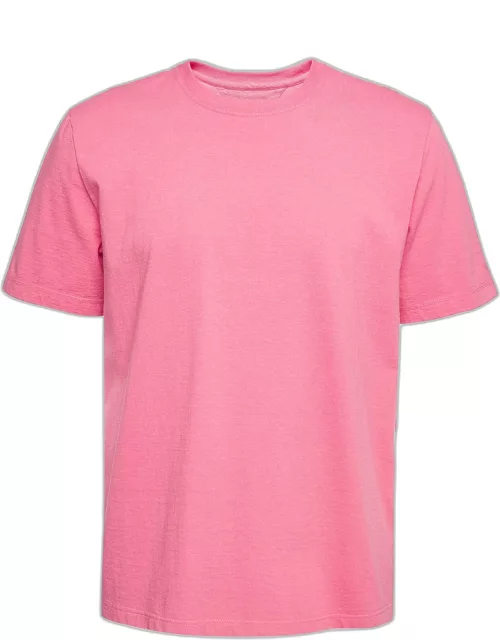Bottega Veneta Pink Cotton Knit Crew Neck Tshirt