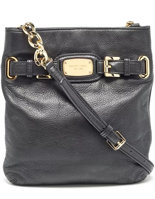 MICHAEL Michael Kors Black Leather Hamilton Crossbody Bag