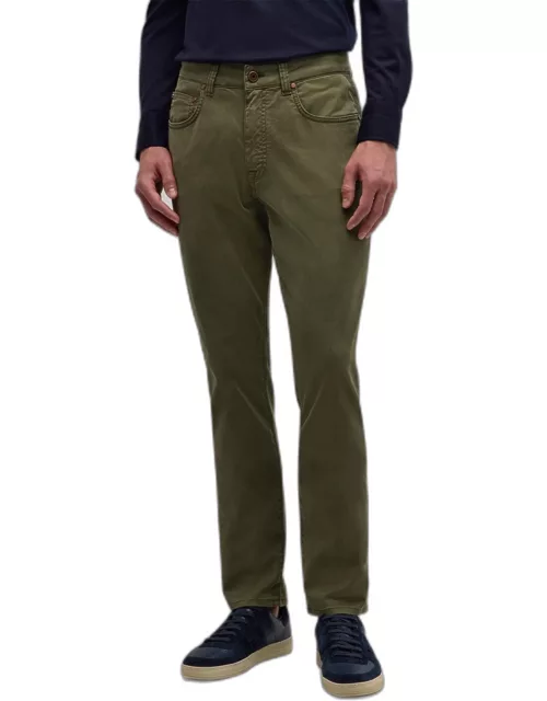 Men's Cotton-Silk 5-Pocket Pant