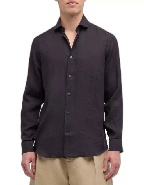 Men's Antonio Linen Casual Button-Down Shirt