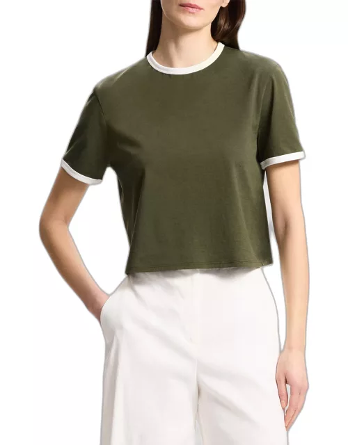 Short-Sleeve Organic Cotton Ringer T-Shirt