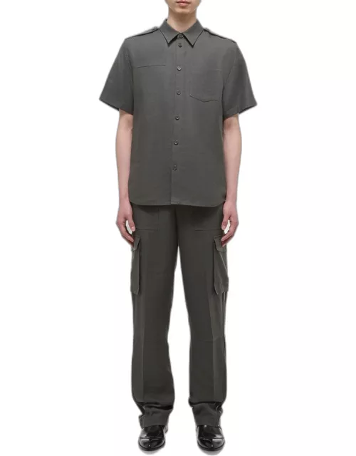 Men's Archive Epaulette Short-Sleeve Shirt