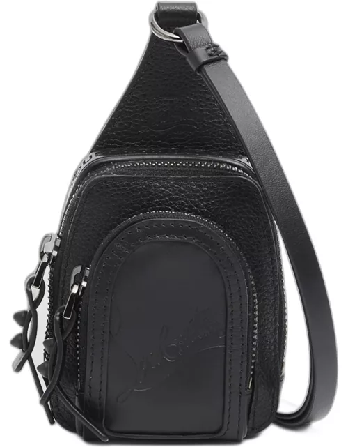 Men's Loubifunk Mini Crossbody Bag in Leather