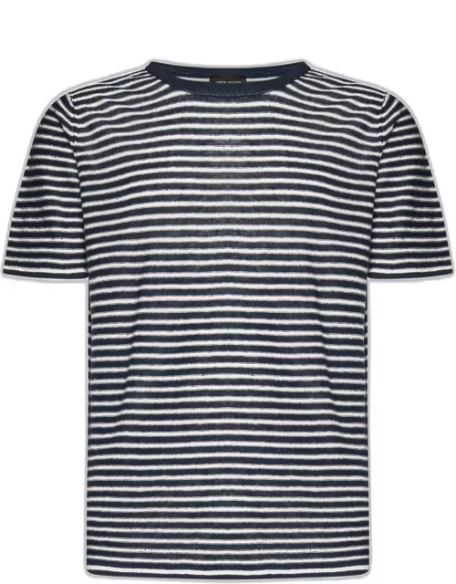 Roberto Collina Striped Linen T-shirt