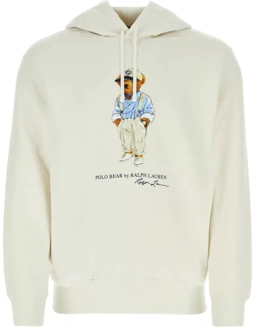 Polo Ralph Lauren Ivory Cotton Blend Sweatshirt