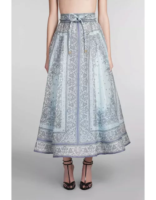 Zimmermann Printed Linen Blend Matchmaker Skirt