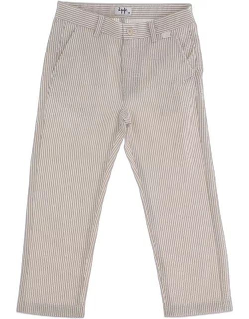 Il Gufo Cotton Pants With Striped Pattern