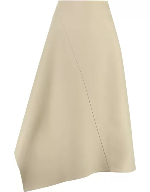 Bottega Veneta Sand Cotton Skirt