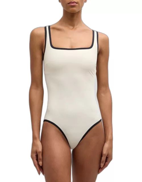 McKenna Contrast Trim One-Piece Swimsuit