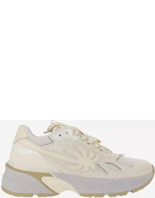 Palm Angels Multicolor Leather And Fabric Pa 4 Sneaker