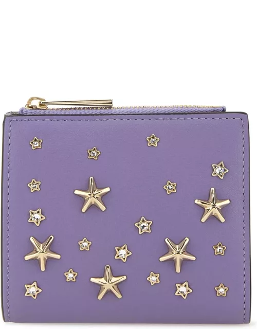 Jimmy Choo Lilac Leather Hanno Wallet