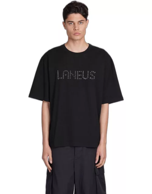 Laneus T-shirt In Black Cotton