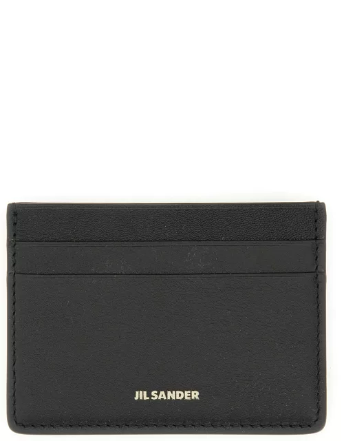 jil sander card holder with logo