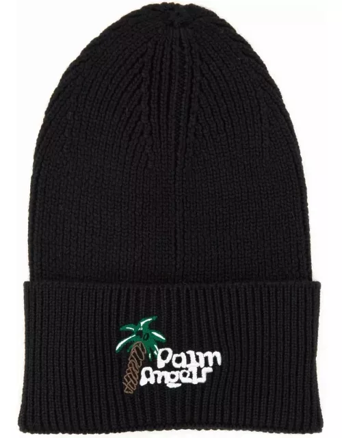 Palm Angels Beanie With Logo