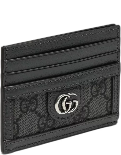 GG Supreme fabric card holder grey/black