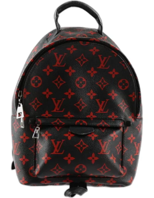 Louis Vuitton Black/Red Limited Edition Monogram Infrarouge Mini Palm Springs Backpack