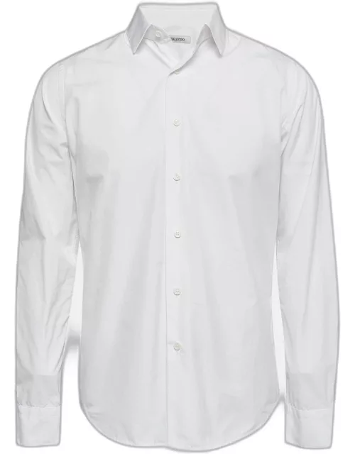 Valentino White Cotton Long Sleeve Shirt