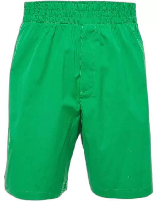 Bottega Veneta Green Cotton Bermuda Shorts