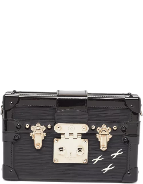 Louis Vuitton Black Epi Leather Petite Malle Clutch Bag