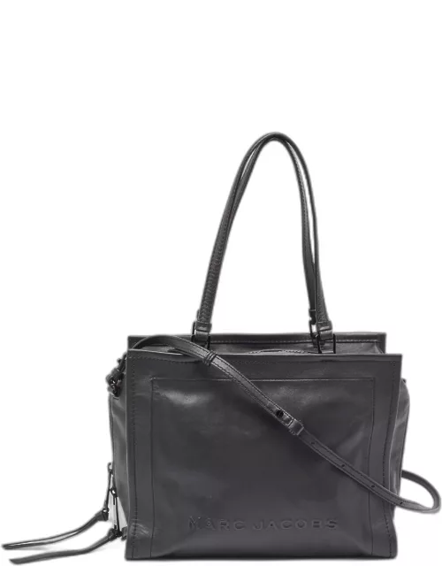 Marc Jacobs Black Leather The Box Shopper Tote
