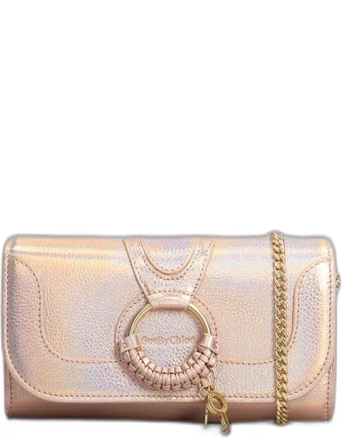 See by Chloé Hana Long Wallet In Rose-pink Leather