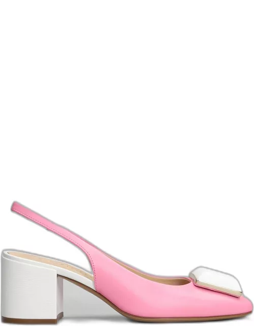 Roberto Festa Gaby Pumps In Rose-pink Leather