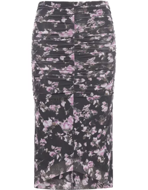 Ganni Floral Print Skirt