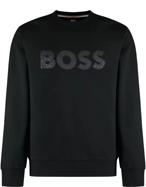 Hugo Boss Cotton Crew-neck Sweatshirt