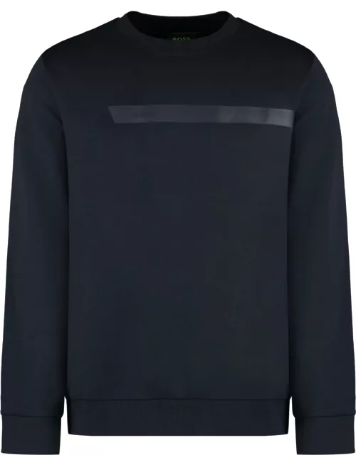 Hugo Boss Cotton Crew-neck Sweatshirt