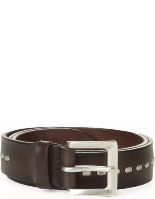 Orciani Dark Brown Leather Belt