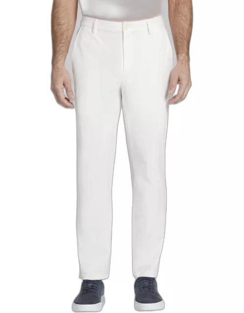 JoS. A. Bank Men's Traveler Performance Tailored Fit Chinos, Off White